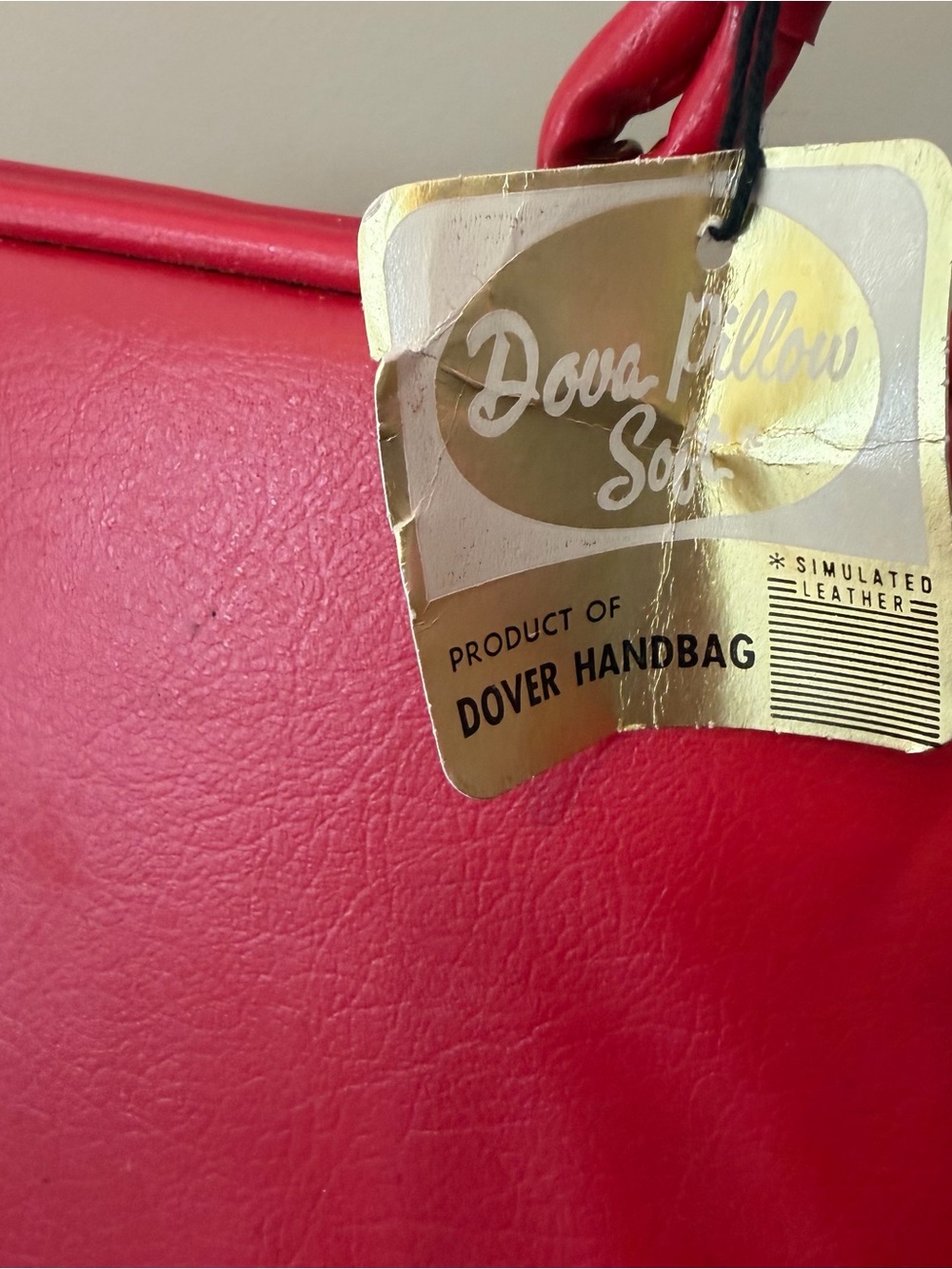 Red Structured Top-Handle Bag - Picture 4 of 4